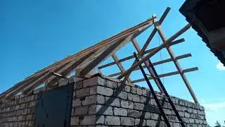 СЛАВЯНСКАЯ КРЫША. 1 этап строительства.