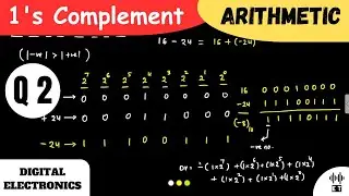 1's Complement Arithmetic | Question 2 | Digital Electronics