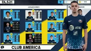 Descarga ¡YA! PLANTILLA del CLUB AMERICA para Dream League Soccer /BubuTR