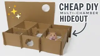 How to Make a CHEAP hamster hideout!
