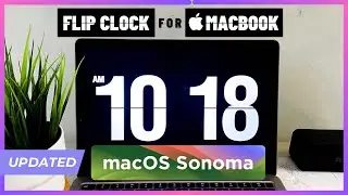 Flip Clock Screensaver for Mac Sonoma | clock screensaver for MacBook | Fliqlo Mac Screensaver