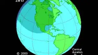 Places where it will be visible Solar eclipse of the 21 of August 2017
