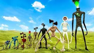 ALL SIREN HEAD SIZE COMPARISON in Garry's Mod !!