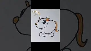 How to draw Golden Rat | Adopt Me Roblox #robloxdrawing
