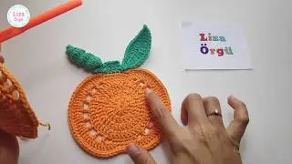 Crochet Pumpkin Coaster | Halloween and Thanksgiving Decoration