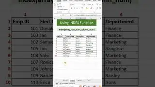 Using Index Function