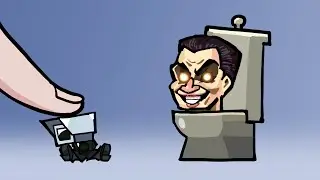 카와이 스키비디 토일렛 애니메이션 6 | Anime Chibi skibidi toilet vs finger animation
