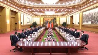 President Trump Participates in a Bilateral Meeting with the President of China