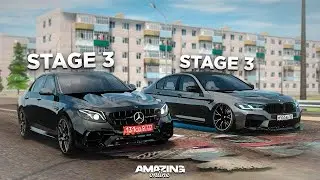 MERCEDES E63S VS BMW M5F90 COMPETITION ! ГОНКА НА AMAZING RP