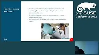 openSUSE Conference 2022 - RAD, cybersecurity, medical grade regulatory compliance and open source g