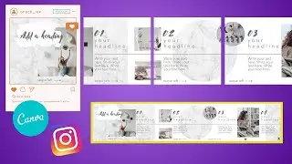 How to design Seamless Instagram Carousel Canva
