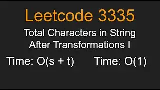 Total Characters in String After Transformations I - Leetcode 3335 - Python