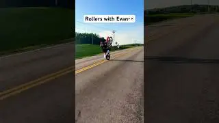Filming rollers with Evan from Cboystv 😳 #trending #insane #cboystv #dirtbikes #supercross #wheelie
