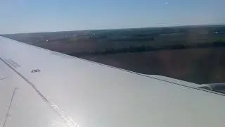 Уход на второй круг.  S7 a319. Уфа.