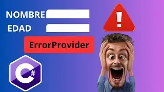 Manejo de errores con ErrorProvider en C# | ErrorProvider in C# | Validar textbox con ErrorProvider