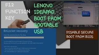 How to boot from bootable win10 usb while bitlocker is active on windows drive