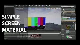 Unreal Engine Virtual Production Tutorial, Simple Screen Material
