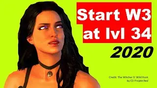 Start Witcher 3 at level 34 with 44 ability points, level up fast, money exploit secret 