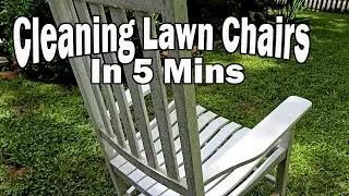 Cleaning Yard Chairs Quick And Easy - Mold And Algae Gone