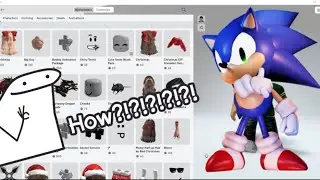 How to make OM sonic avatar in rblx (roblox)