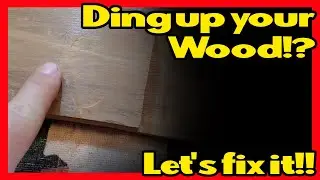 Quick, cheap and easy way to fix dings in wood and woodworking projects.DIY