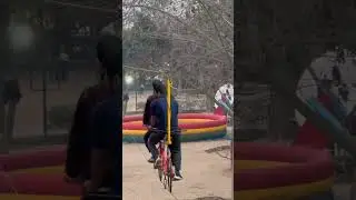 cycle zipline #fun #funnyshorts #short #cyclestunt #zipline #cycling