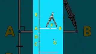 How do you create an isosceles triangle where the vertex angle is half the base angles. #shorts