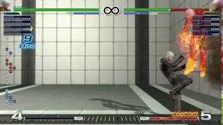[KOFXIV] K' - 537 damage 1-bar 1000MM optimal corner combo