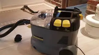 Washing vacuum cleaner Karcher puzzi 8/1C. Operating experience. Karcher SE 6.100