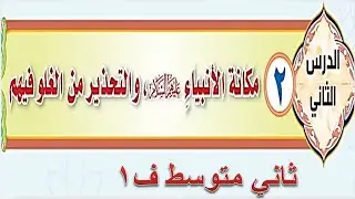 مكانة الانبياء والتحذير من الغلو فيهم توحيد ثاني متوسط ف1