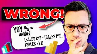 Why is your YoY Growth % WRONG and How to FIX it in Power BI!