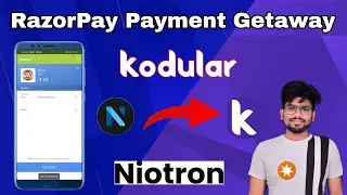 How To Add RazorPay Payment Integration In Kodular & Niotron  | Razorpay payment Getaway Use Kodular
