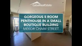 Gorgeous 5 Room Penthouse Close To Emek Refaim!