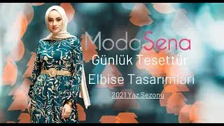 2021 Günlük Tesettür Elbise Modelleri (Moda Sena Günlük Elbise Modelleri 2021 Tasarımları)