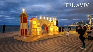 Hanukkah and Christmas lights in Jaffa, Tel Aviv–Yafo, Israel 2025