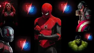 Spidermann vs Wanda x Ant man x Captain America | Captain America vs Hulk | Marvel Super Hero's