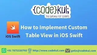 How to Implement Custom Table View in iOS Swift