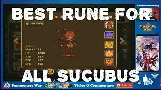 Summoners War Runes Guide -  How to rune Succubus