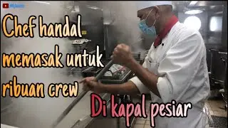 Suasana masak di kapal pesiar CDP ( crew galley chef carnival ) #cdp #chef  #kapalpesiar #kapal
