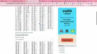 How to Learn to find charaters from the ASCII and UNICODE charts using Python