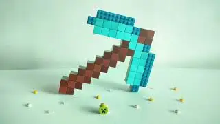 Tutorial LEGO DIAMOND PICKAXE (Minecraft)