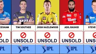 Top 25 Shocking!! Unsold Players in IPL Auction 2024
