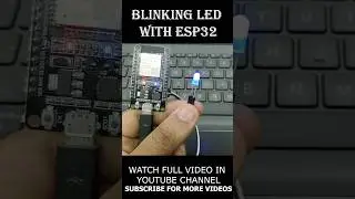 Blinking LED with ESP32 || LED ON OFF tutorial for beginners 