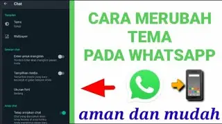 CARA MERUBAH TEMA PADA WHATSAPP - Chandra Efendi