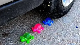 CAR VS SLIME ! EXPERIMENT - Crushing Crunchy & Soft Things by Car!
