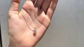 שרשרת יהלום סוליטר 1.00ct