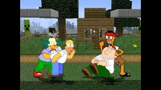 SK MUGEN - Homer Simpson & Krusty the Clown vs MvC Peter Griffin & MvC Juan