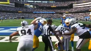 Jack Jones & Josh Palmer EJECTED After Raiders and Chargers FIGHT 😳