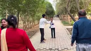Cricket in Herbal Park..Moradabad Ka sabse bada park