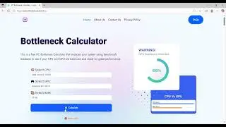 PC Bottleneck Calculator (Smart tool for PC Performance Analysis)